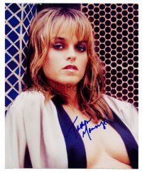 3z579 TARYN MANNING signed color 8x10 REPRO still '03 sexy c/u of the actress/fashion designer!