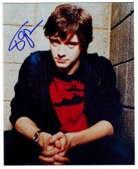 3z582 TOPHER GRACE signed color 8x10 REPRO still '01 great close portrait with hands clasped!