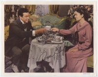 3z056 GREAT CARUSO signed int'l LC R60s by Ann Blyth, who's having tea with Mario Lanza!