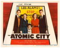 3z027 ATOMIC CITY signed LC #6 '52 by Lee Aaker, who's in a portrait with his four adult co-stars!