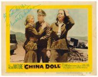 3z036 CHINA DOLL signed LC #4 '58 by Stuart Whitman, who's with two scared Army nurses!