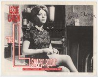 3z073 L-SHAPED ROOM signed LC '63 by Leslie Caron, who's adjusting her nylons in the title room!