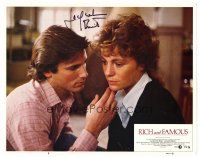 3z097 RICH & FAMOUS signed LC #8 '81 by Jacqueline Bisset, who's in super close up!