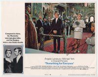3z103 SOMETHING FOR EVERYONE signed LC #5 '70 by Angela Lansbury, who's standing by Michael York!