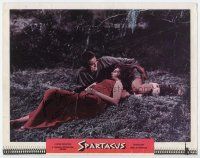 3z104 SPARTACUS signed LC '61 by Jean Simmons, who's laying in grass with Kirk Douglas!