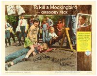 3z113 TO KILL A MOCKINGBIRD signed LC #7 '62 by Gregory Peck, Mary Badham, Alford, Peters & Windom!