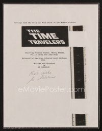3z152 IB MELCHIOR signed paper '90s includes original film footage from The Time Travelers!