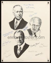 3z325 ADOLPH ZUKOR/CECIL B. DEMILLE/JESSE L. LASKY signed limited edition 86/126 special 24x30 '88