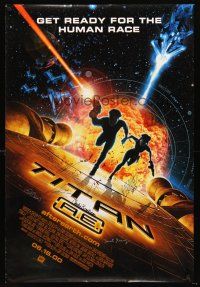 3z307 TITAN A.E. signed DS style B advance 1sh '00 by six of the Fox animation artists!