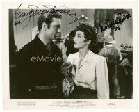 3z373 GEORGE MONTGOMERY/MARIE WINDSOR signed 8x10 still '50 by both, in a scene from Dakota Lil!
