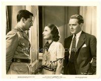 3z411 ROBERT YOUNG signed 8x10 still '35 looking down at pretty Barbara Stanwyck from Red Salute!