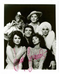3z417 SERGIO FRANCHI signed stage play 8x10 still '82 w/ sexy ladies appearing on Broadway in Nine!