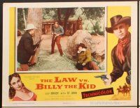 3z131 LAW VS. BILLY THE KID 8 signed LCs '54 by James Griffith, who signed only one card!