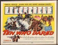 3z135 TEN WHO DARED 8 signed LCs '60 by James Drury, who signed the title card and one scene!