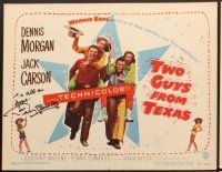 3z136 TWO GUYS FROM TEXAS 8 signed LCs '48 by Penny Edwards, who signed the title card & one scene!