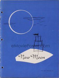 3z159 NEW MOON signed stage play program book '50s by the eight of the top cast members!