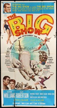 4a369 BIG SHOW 3sh '61 sexy Esther Williams & Cliff Robertson at circus, plus Ed Sullivan!
