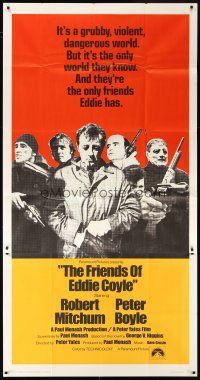 4a400 FRIENDS OF EDDIE COYLE int'l 3sh '73 Robert Mitchum lives in a grubby, dangerous world!