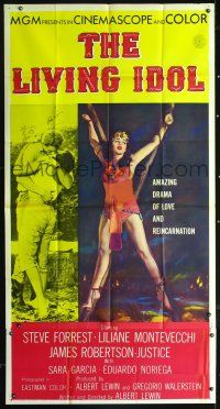 4a427 LIVING IDOL 3sh '56 sexy artwork of bound girl, cool adventure in reincarnation!