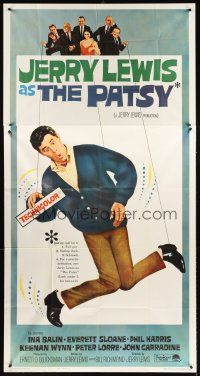 4a449 PATSY 3sh '64 wacky image of star & director Jerry Lewis hanging from strings like a puppet!