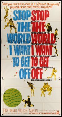 4a472 STOP THE WORLD I WANT TO GET OFF 3sh '66 Tony Tanner & Millicent Martin in Saville musical!