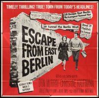 4a543 ESCAPE FROM EAST BERLIN 6sh '62 Robert Siodmak, escape from communist East Germany!