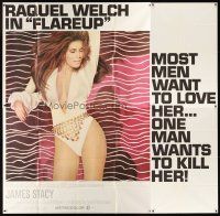 4a549 FLAREUP 6sh '70 most men want super sexy Raquel Welch, but one man wants to kill her!