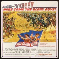 4a554 GLORY GUYS 6sh '65 Sam Peckinpah, riding hell-bent for the big brawl, epic battle art!