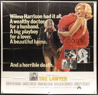 4a586 LAWYER int'l 6sh '70 Barry Newman, Harold Gould, super sexy Mary Wilcox had it all!