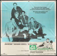 4a635 SPLIT 6sh '68 Jim Brown, Gene Hackman, Ernest Borgnine, Klugman, Diahann Caroll