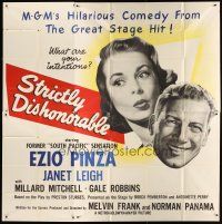 4a637 STRICTLY DISHONORABLE 6sh '51 what are Ezio Pinza's intentions towards Janet Leigh?