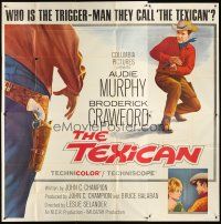 4a646 TEXICAN 6sh '66 cowboy Audie Murphy is the Texican, Broderick Crawford, sexy Diana Lorys!
