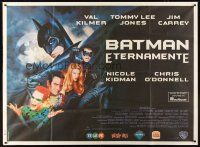 4a687 BATMAN FOREVER Argentinean 43x58 '95 Val Kilmer, Nicole Kidman, Tommy Lee Jones, Jim Carrey!
