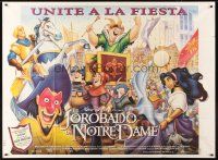 4a700 HUNCHBACK OF NOTRE DAME Argentinean 43x58 '96 Walt Disney cartoon from Victor Hugo's novel!