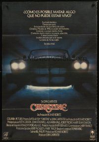4a768 CHRISTINE Argentinean '83 written by Stephen King, directed by John Carpenter, creepy car!