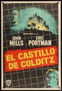 4a772 COLDITZ STORY Argentinean '56 John Mills, Eric Portman, escape from escape-proof castle!