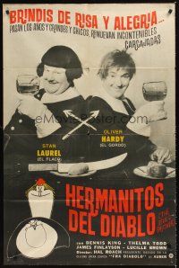 4a786 DEVIL'S BROTHER Argentinean R60s Hal Roach, wacky Stan Laurel & Oliver Hardy!