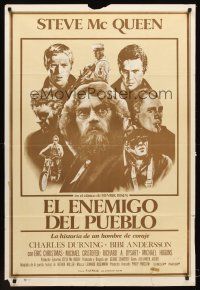 4a800 ENEMY OF THE PEOPLE Argentinean '77 Charles Durning, many different images of Steve McQueen!