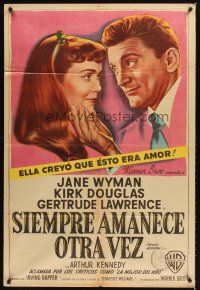 4a819 GLASS MENAGERIE Argentinean '50 Jane Wyman loves Kirk Douglas, Tennessee Williams!