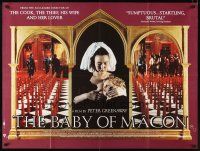 4a009 BABY OF MACON British quad '93 directed by Peter Greenaway, Julia Ormond has a virgin birth!