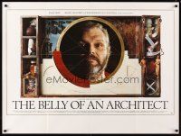 4a010 BELLY OF AN ARCHITECT British quad '87 Peter Greenaway, cool image of Brian Dennehy!