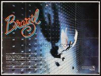 4a017 BRAZIL British quad '85 Terry Gilliam directed, Jonathan Pryce, Robert De Niro!