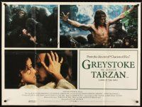 4a035 GREYSTOKE British quad '83 great images of Christopher Lambert as Tarzan, Lord of the Apes!