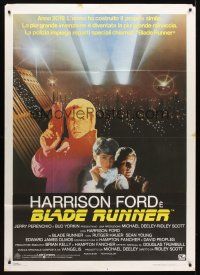 4a206 BLADE RUNNER Italian 1p '82 Ridley Scott sci-fi classic, Harrison Ford, Rutger Hauer