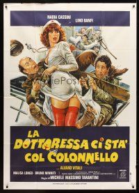 4a271 LA DOTTORESSA CI STA COL COLONNELLO Italian 1p '80 art of sexy nurse by Enzo Sciotti!