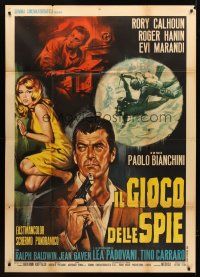 4a297 OUR MEN IN BAGHDAD Italian 1p '66 Paolo Bianchini's Il gioco delle spie, spy Rory Calhoun!