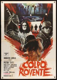 4a334 SYNDICATE: A DEATH IN THE FAMILY Italian 1p '70 Piero Zuffi's Colpo Rovente, wild image!