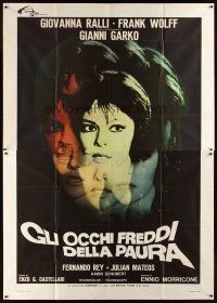 4a133 COLD EYES OF FEAR Italian 2p '71 psychedelic image of sexy Giovanna Ralli!