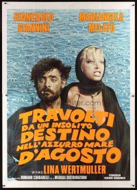 4a179 SWEPT AWAY Italian 2p '78 Giancarlo Giannini, Mariangela Melato, directed by Lina Wertmuller