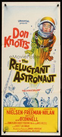 4b354 RELUCTANT ASTRONAUT Aust daybill '67 wacky Don Knotts in the maddest mixup in space history!